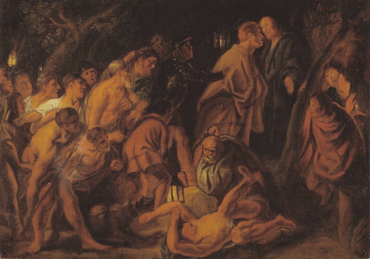 The Betrayal and Arrest of Christ in Gethsemane, by Jacob Jordaens, 1608-1640