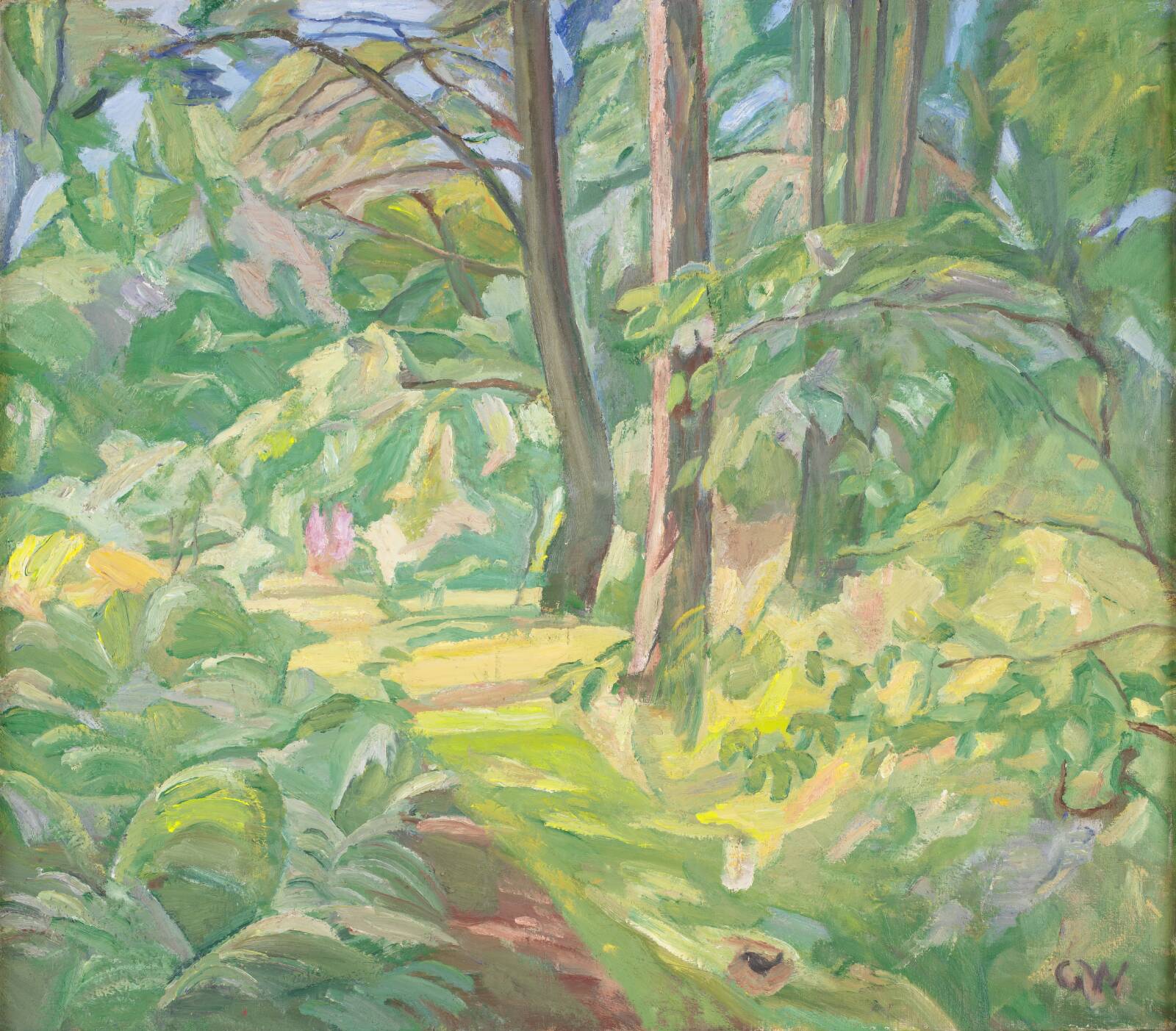 Fra Forstbotanisk Have, Charlottenlund, Gustaf Wolmar, 1950