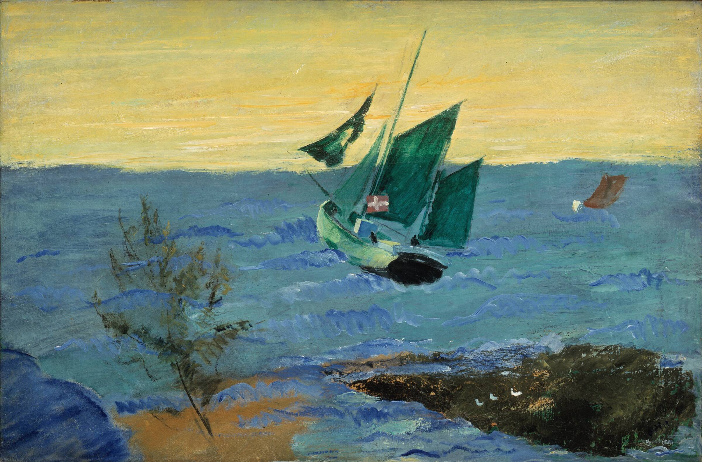 Marine, Oluf Høst, 1917