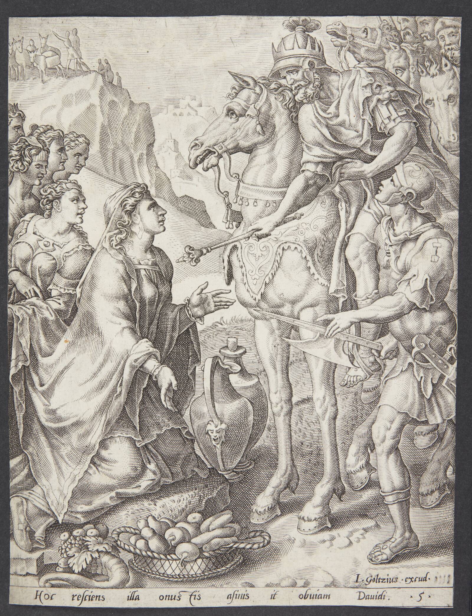 Abigajil formilder David, Ubekendt, 1555