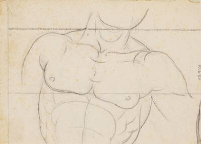 Studie af en mandetorso