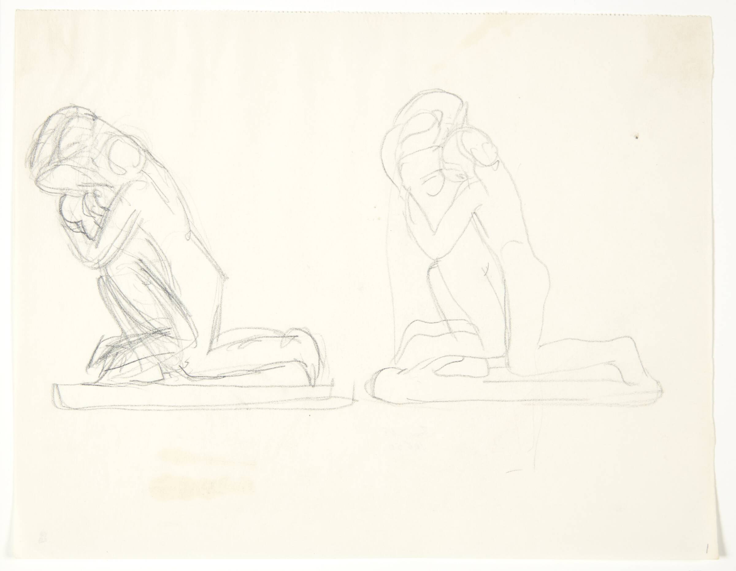 Mand omfavner en pige, Gerhard Henning, 1915-1919