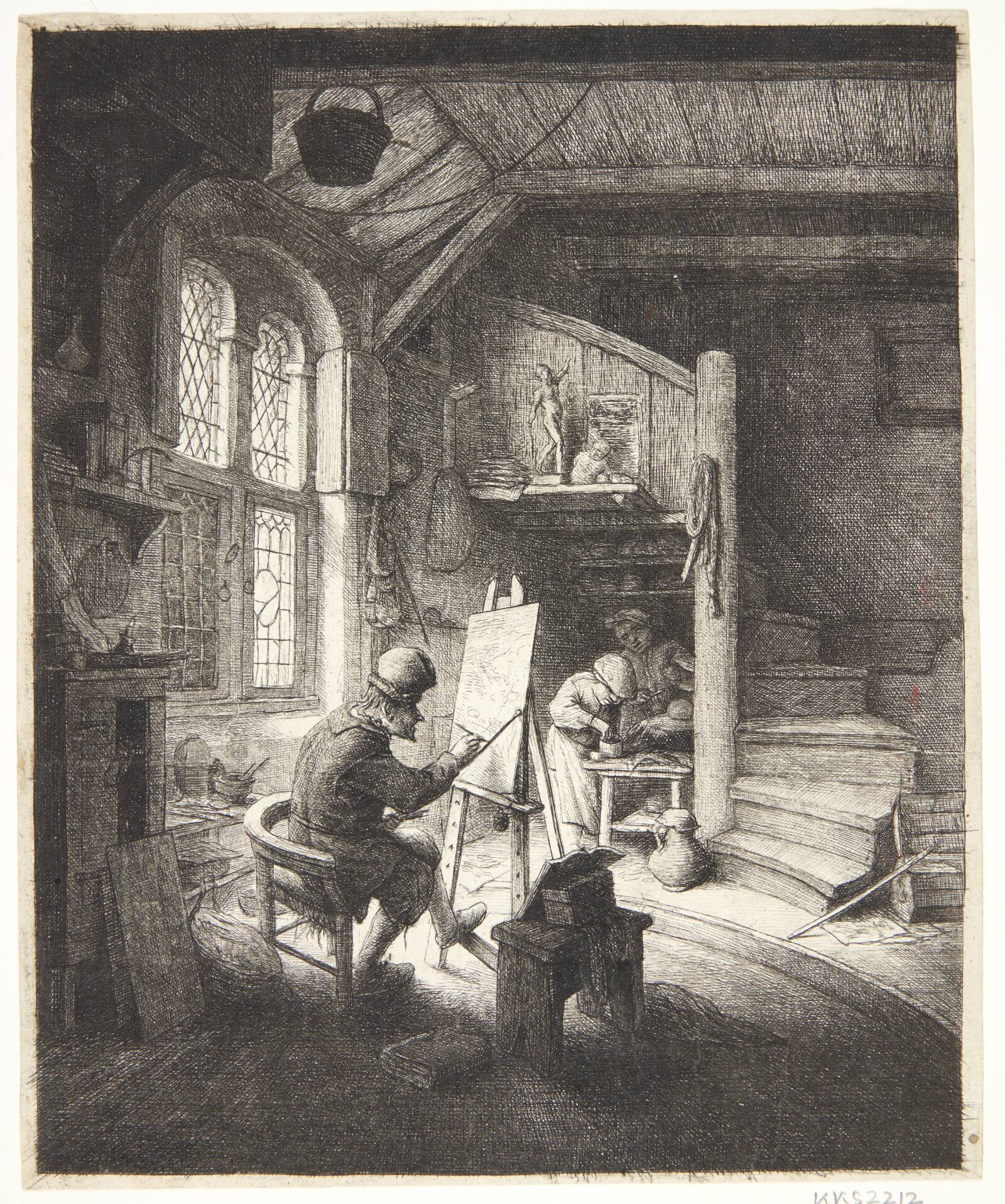Maleren, Adriaen van Ostade, 1667