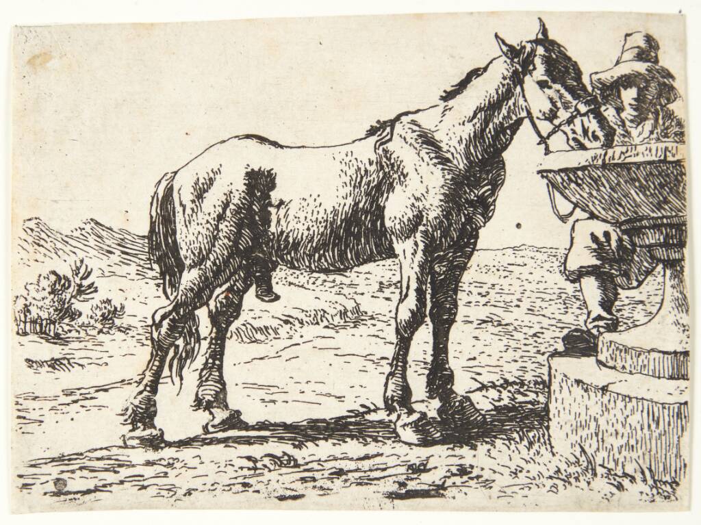 Hest ved en brønd, Pieter van Laer, 1599-1642
