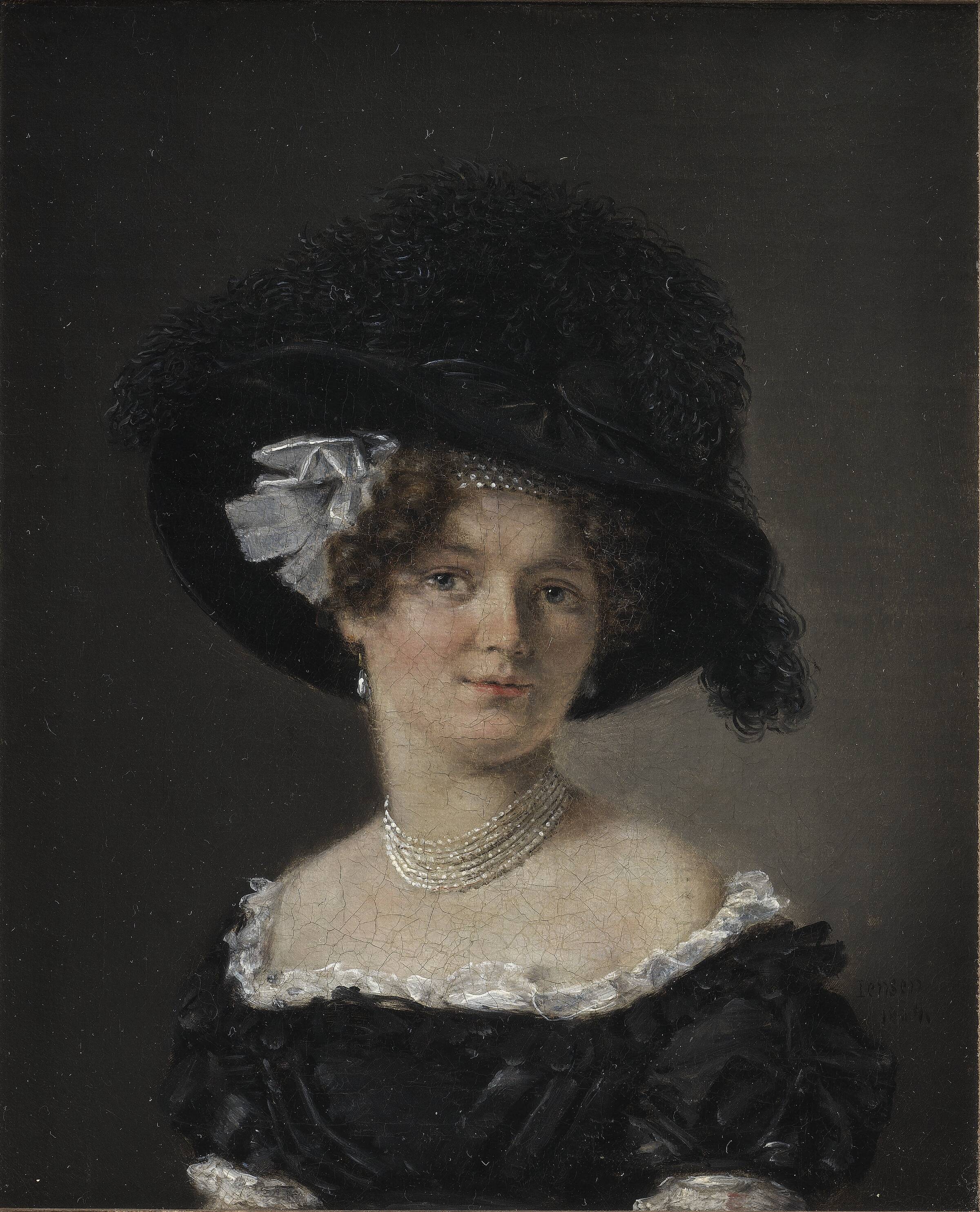 Mathilde Theresia von Irgens-Bergh, f. Holsten, hustru til Mathias Friis von Irgens-Bergh, C.A. Jensen, 1824