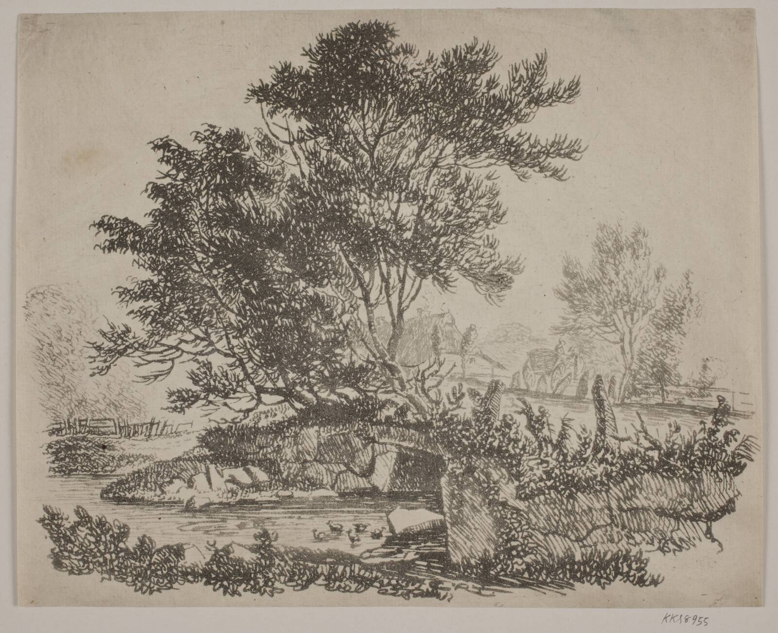 La machine hydraulique, by Charles-Francois Daubigny, 1862