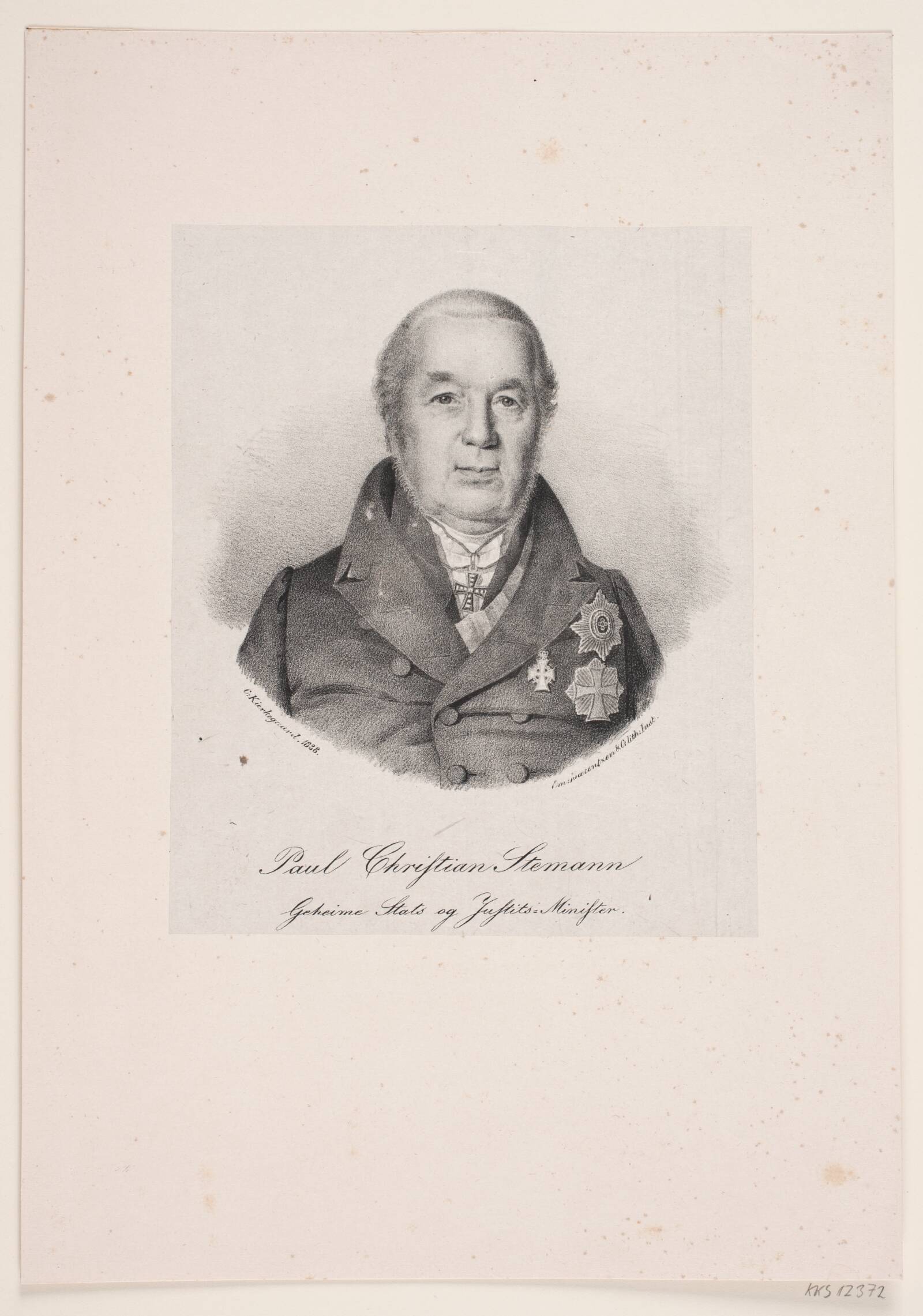 P. C. Stemann, N. Chr. Kierkegaard, 1838