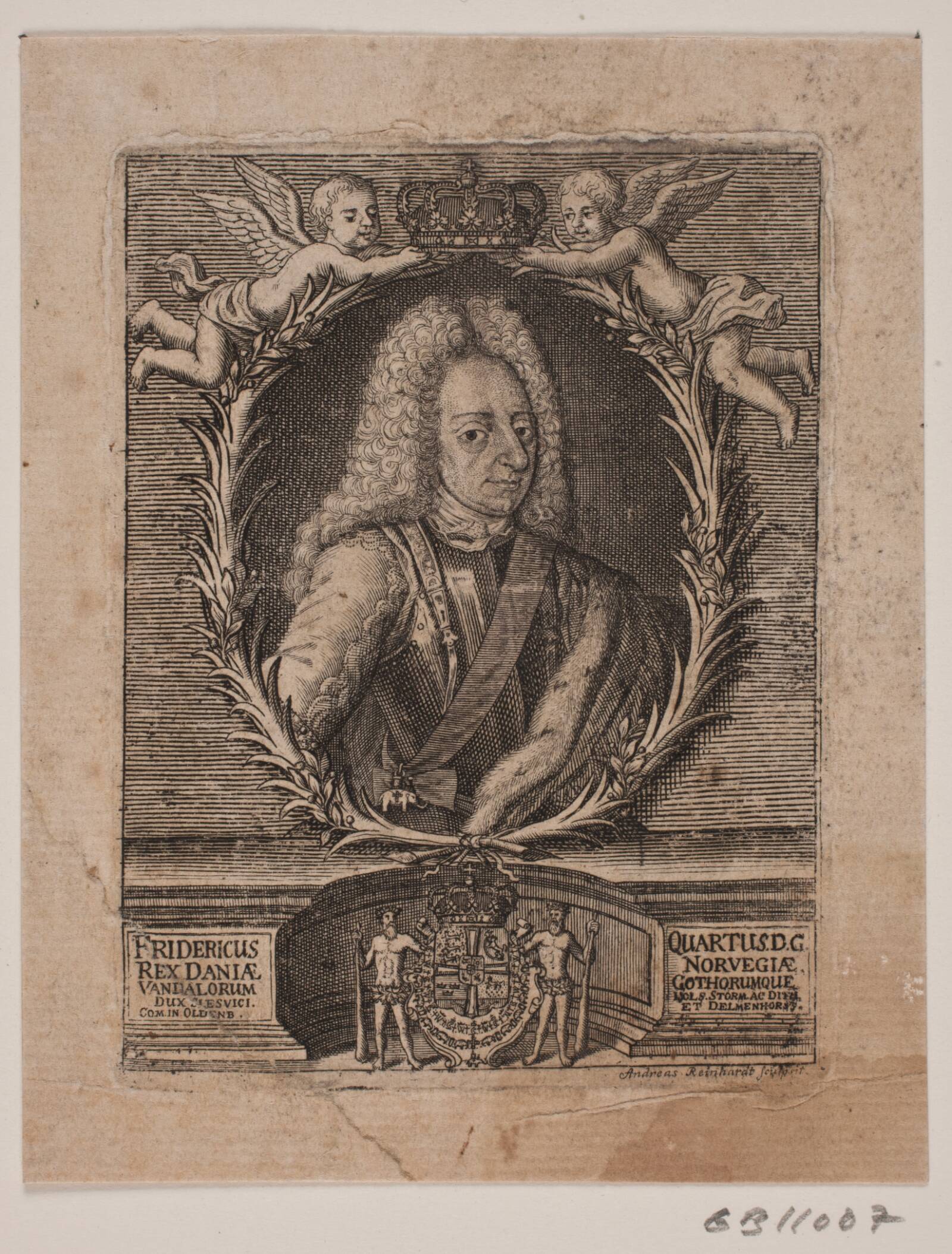 Kong Frederik IV, Andreas Reinhardt, 1720-1729