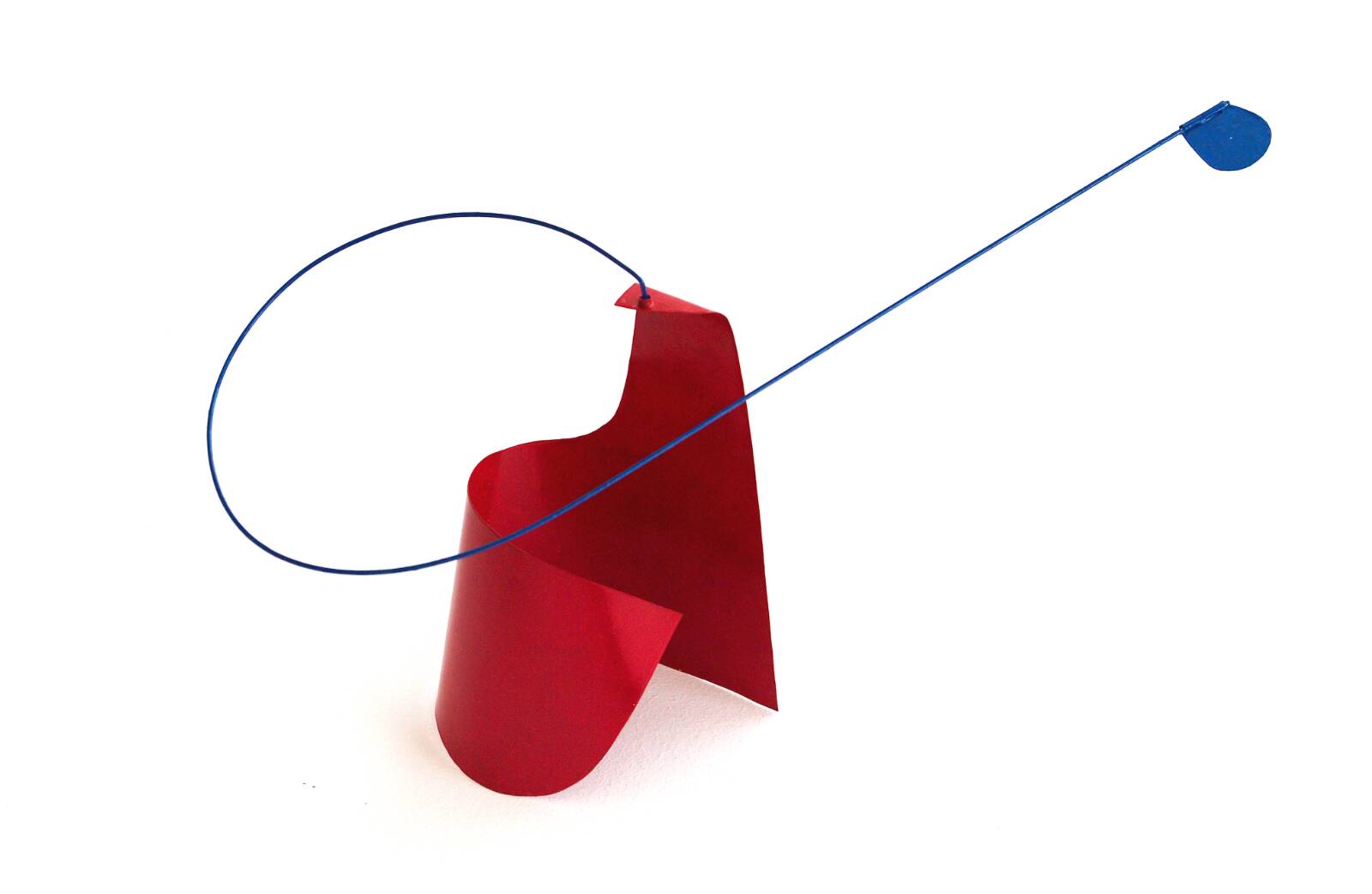 Drejeskulptur rød, blå, Ib Geertsen, 1965