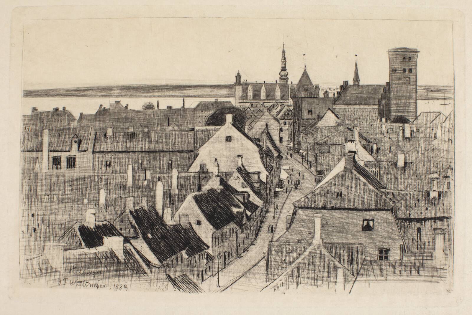 Over tagene. Helsingør, J.F. Willumsen, 1889