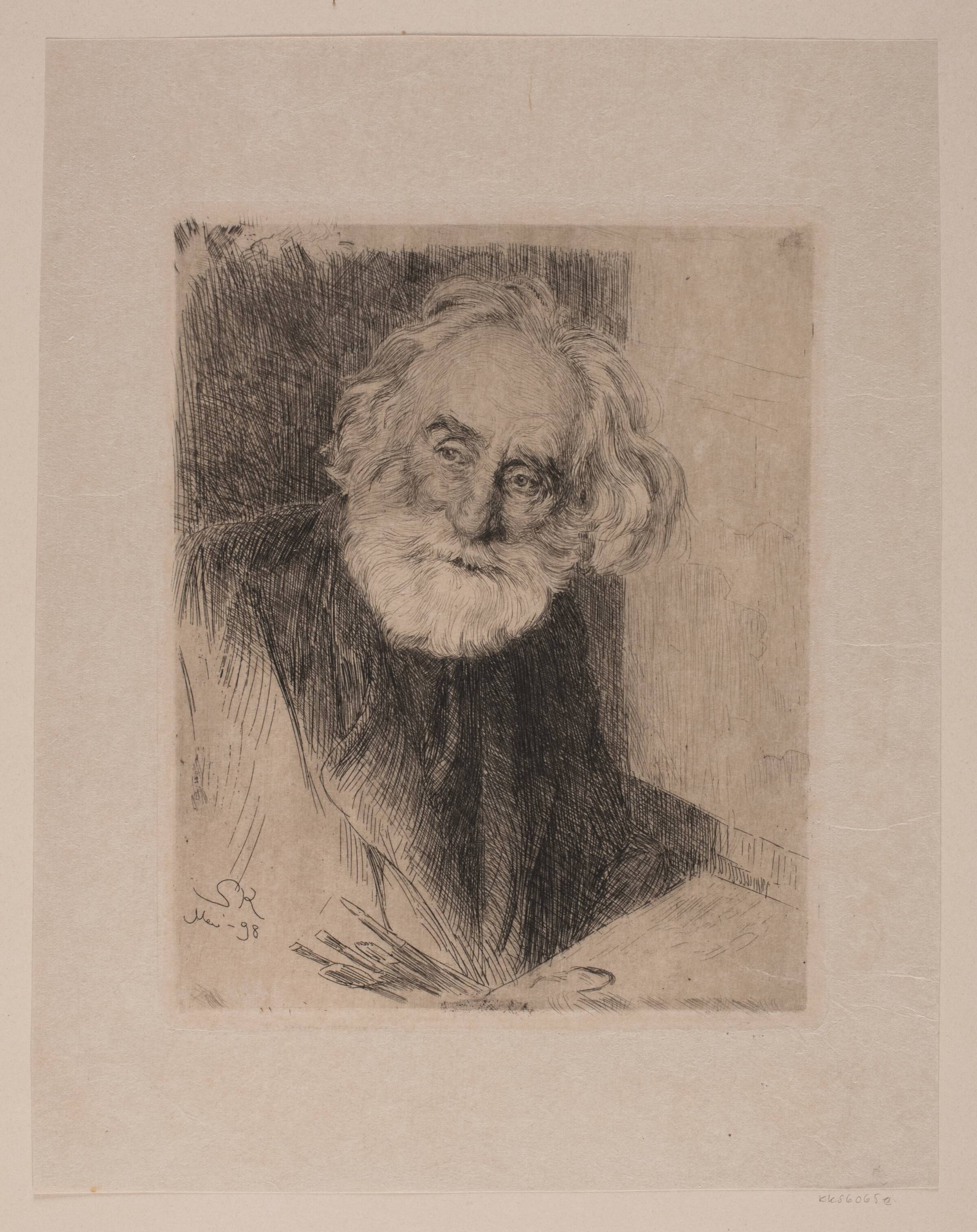Portræt af Vilhelm Kyhn, P.S. Krøyer, 1898