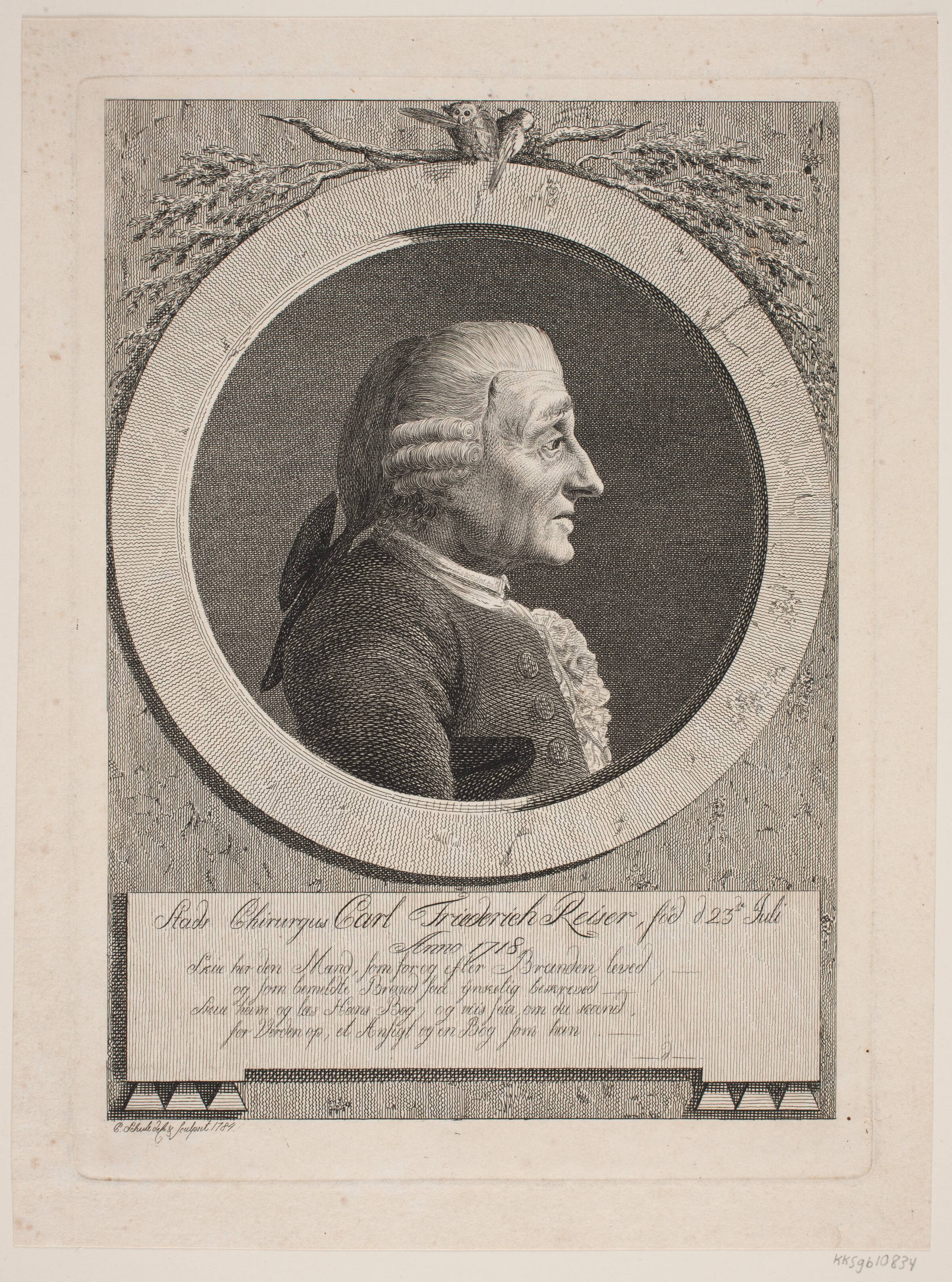 Kirurgen C. F. Reiser, Georg Christian Schule, 1784