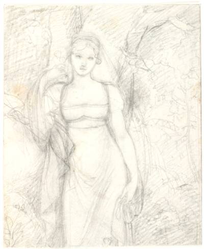 Portræt af Martha Sabine Adolphine Marie de la Calmette, født Mackeprang