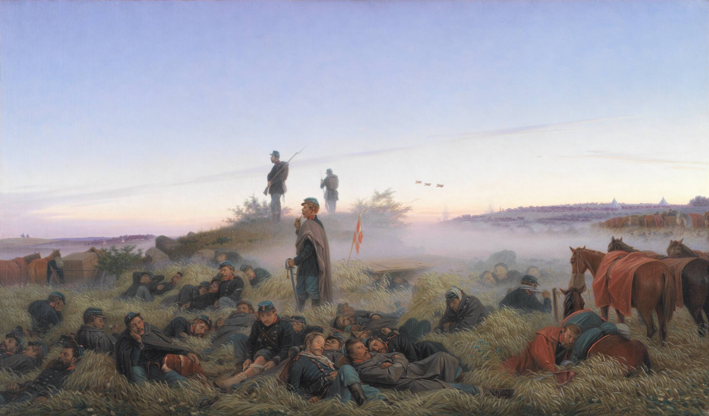 Morgenen efter slaget ved Isted den 25. juli 1850, Jørgen V. Sonne, 1876