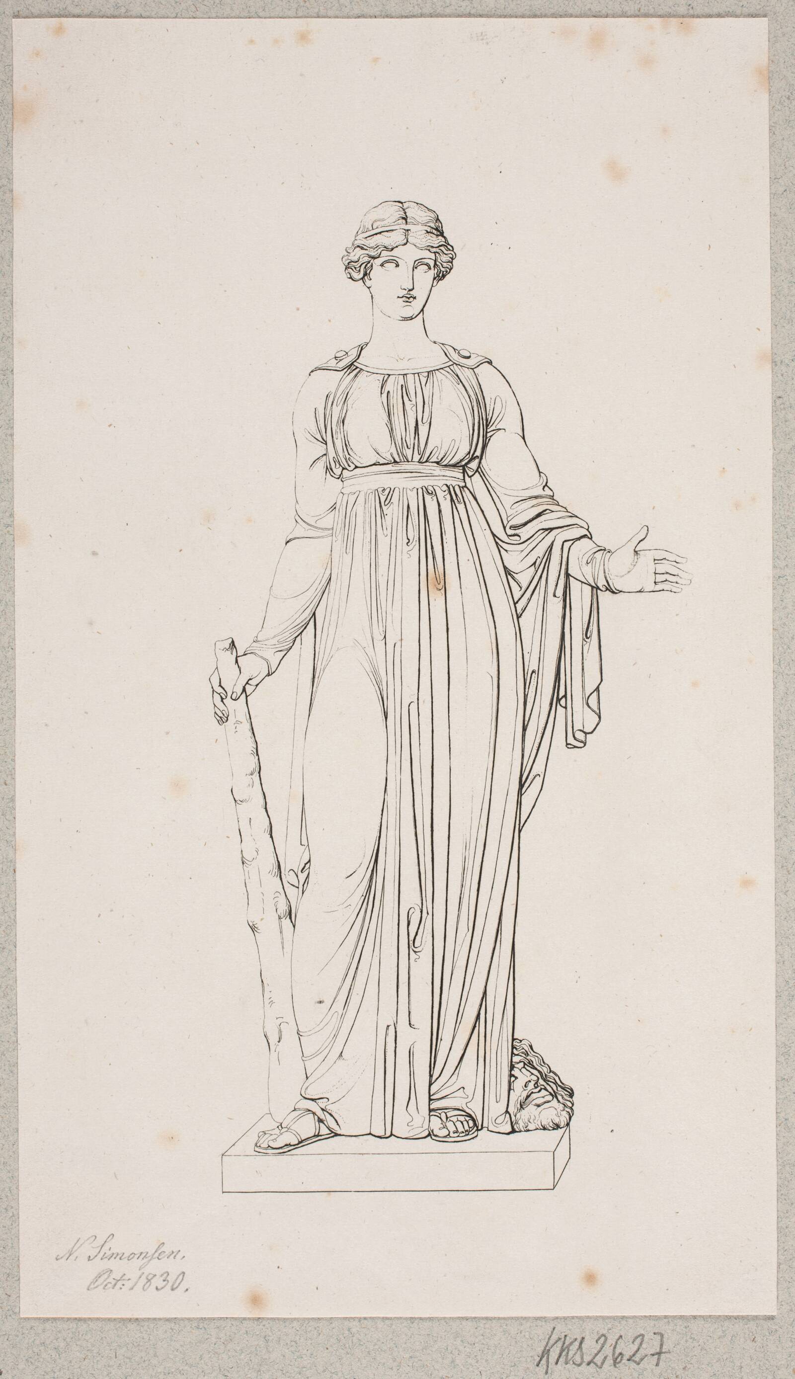 Melpomene, Niels Simonsen, 1830