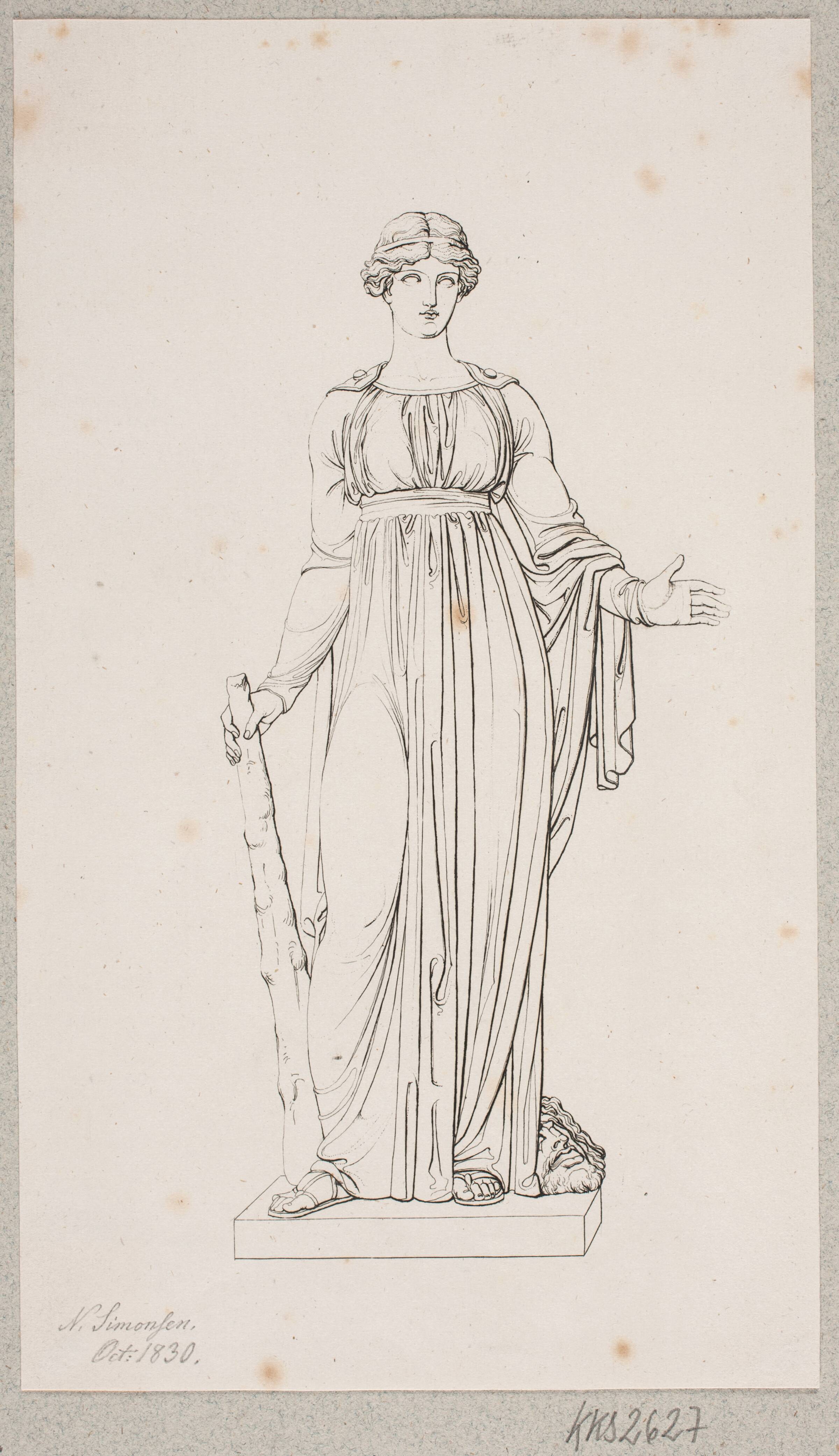Melpomene, Niels Simonsen, 1830