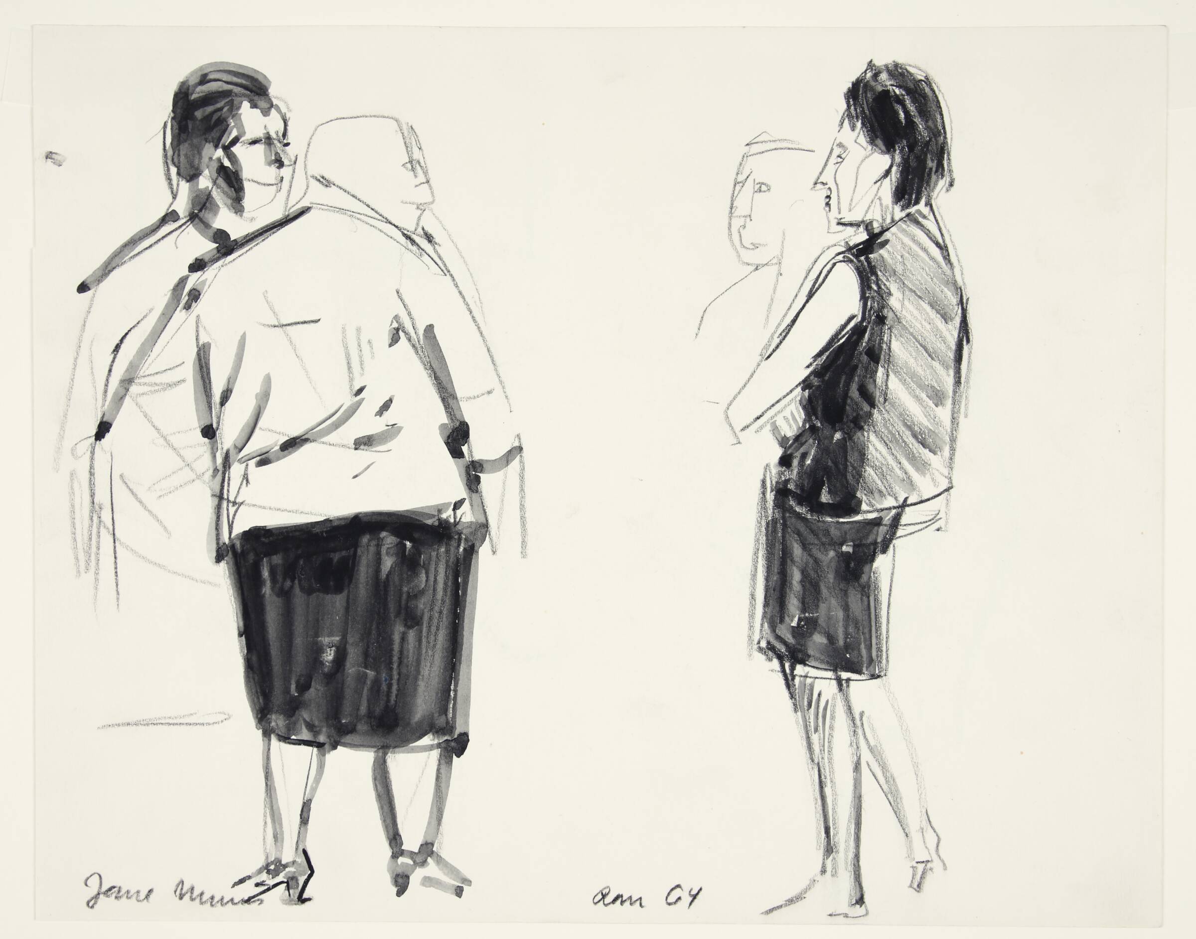 Studie af kvinder på gaden. Rom., Jane Muus, 1964