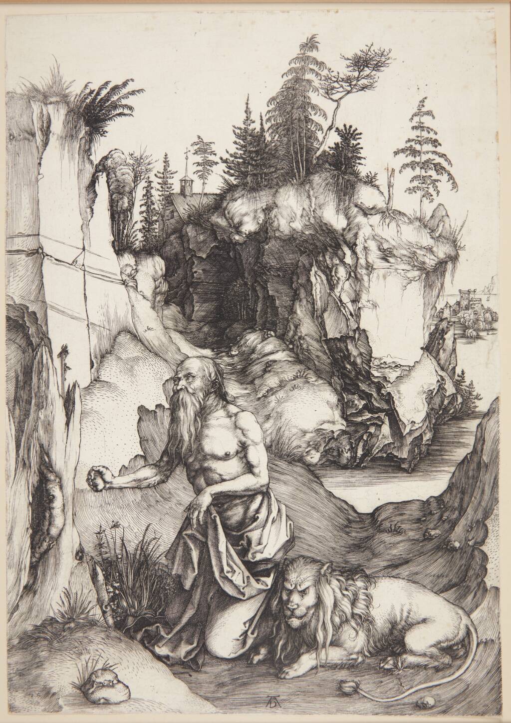 St. Jerome penitent in the wilderness at SMK