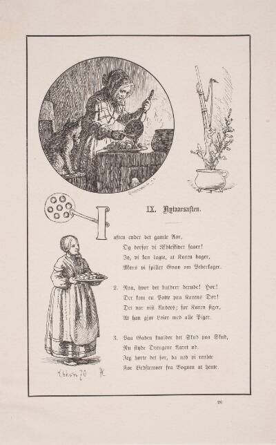 Illustration til Johan Krohn, "Peters jul"