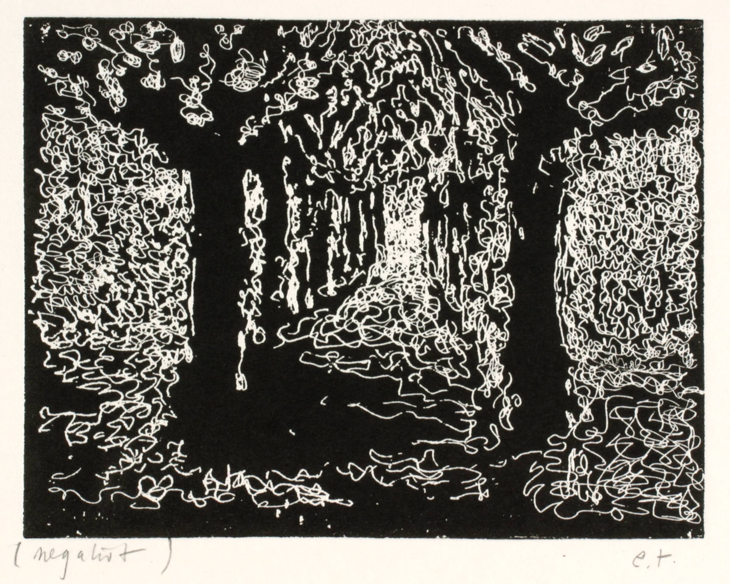 Landevejstræer om natten, Richard Winther, 1959
