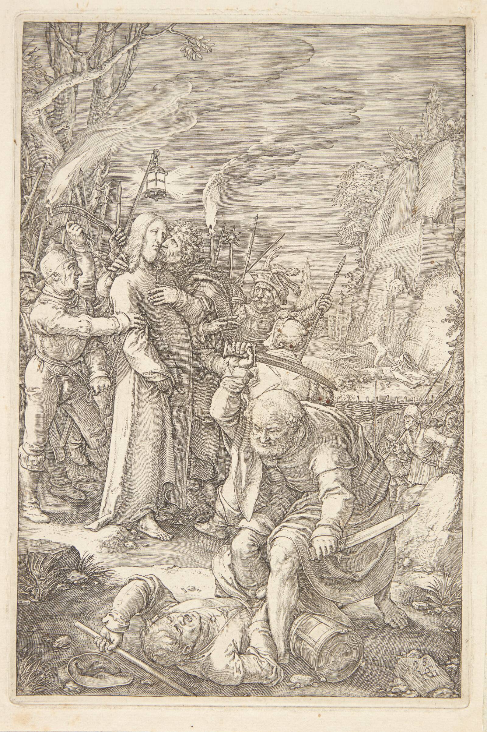 Judas' forræderi, Hendrick Goltzius, 1598