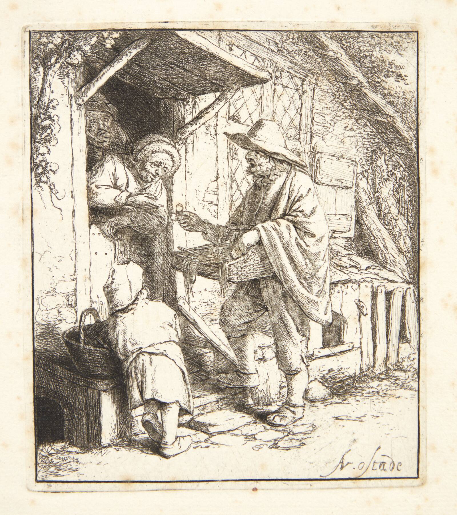 Brillesælgeren, Adriaen van Ostade, 1646
