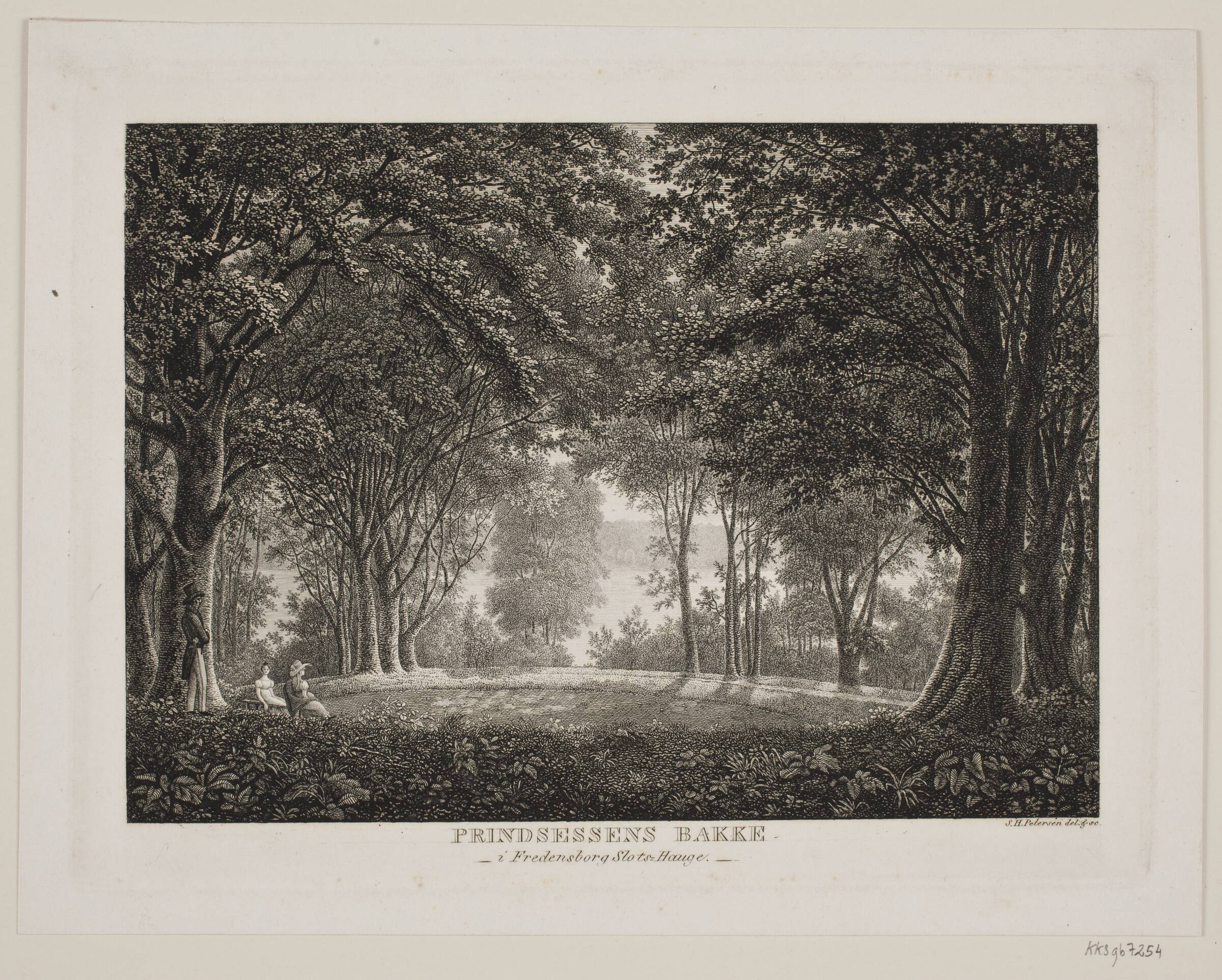 Prindsessens Bakke i Fredensborg Slots Hauge, Søren Henrik Petersen, 1830-1833