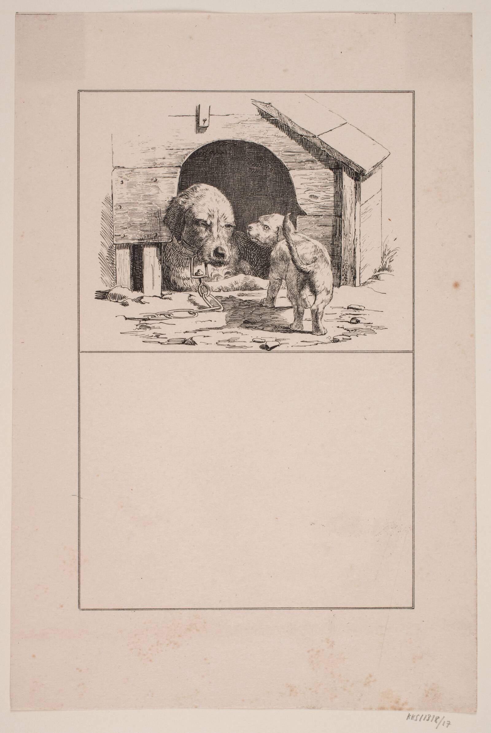 Hundehvalpen, Adolph Kittendorff, 1845
