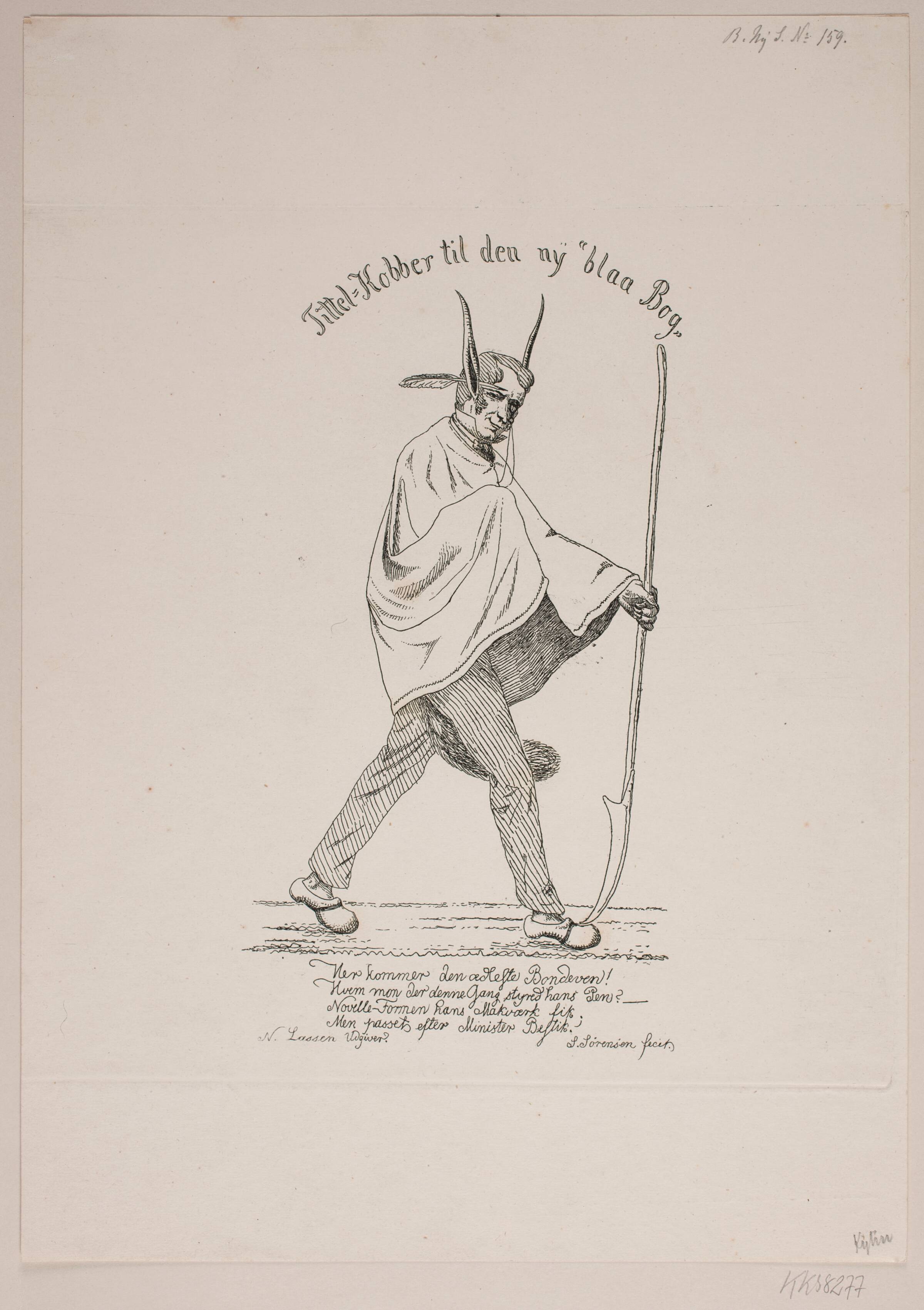 Satirisk portræt, Vilhelm Kyhn, 1839-1902