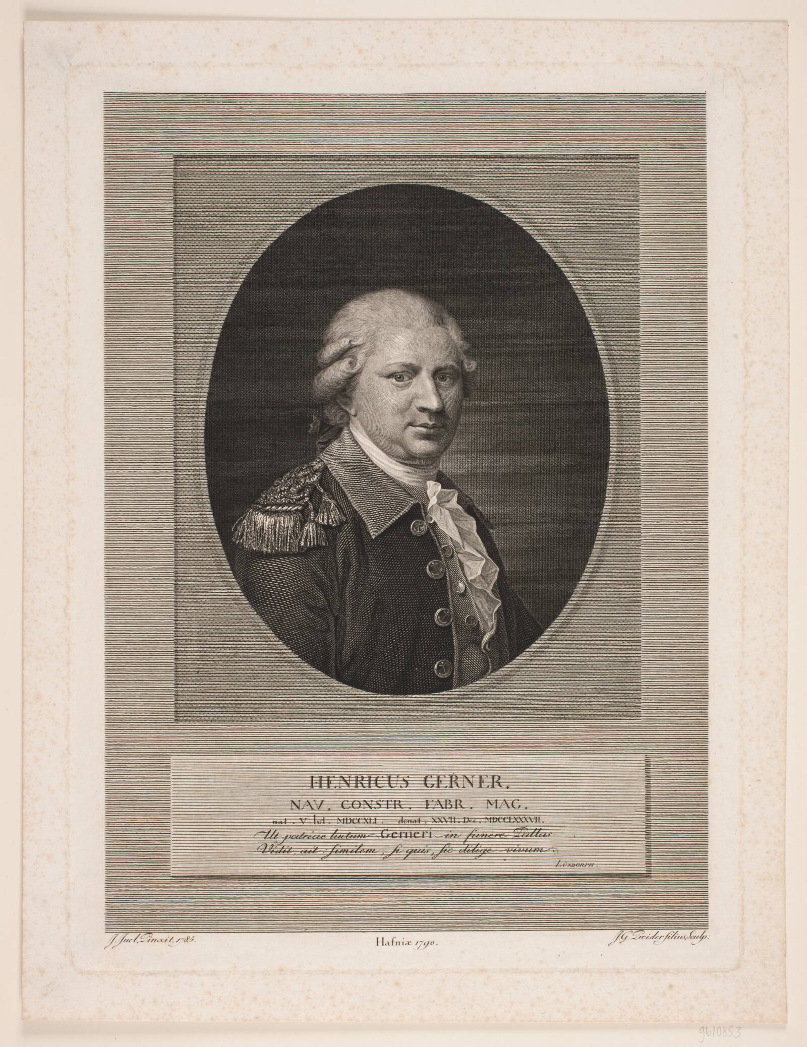 Henrik Gerner, J.G. Preisler, 1790