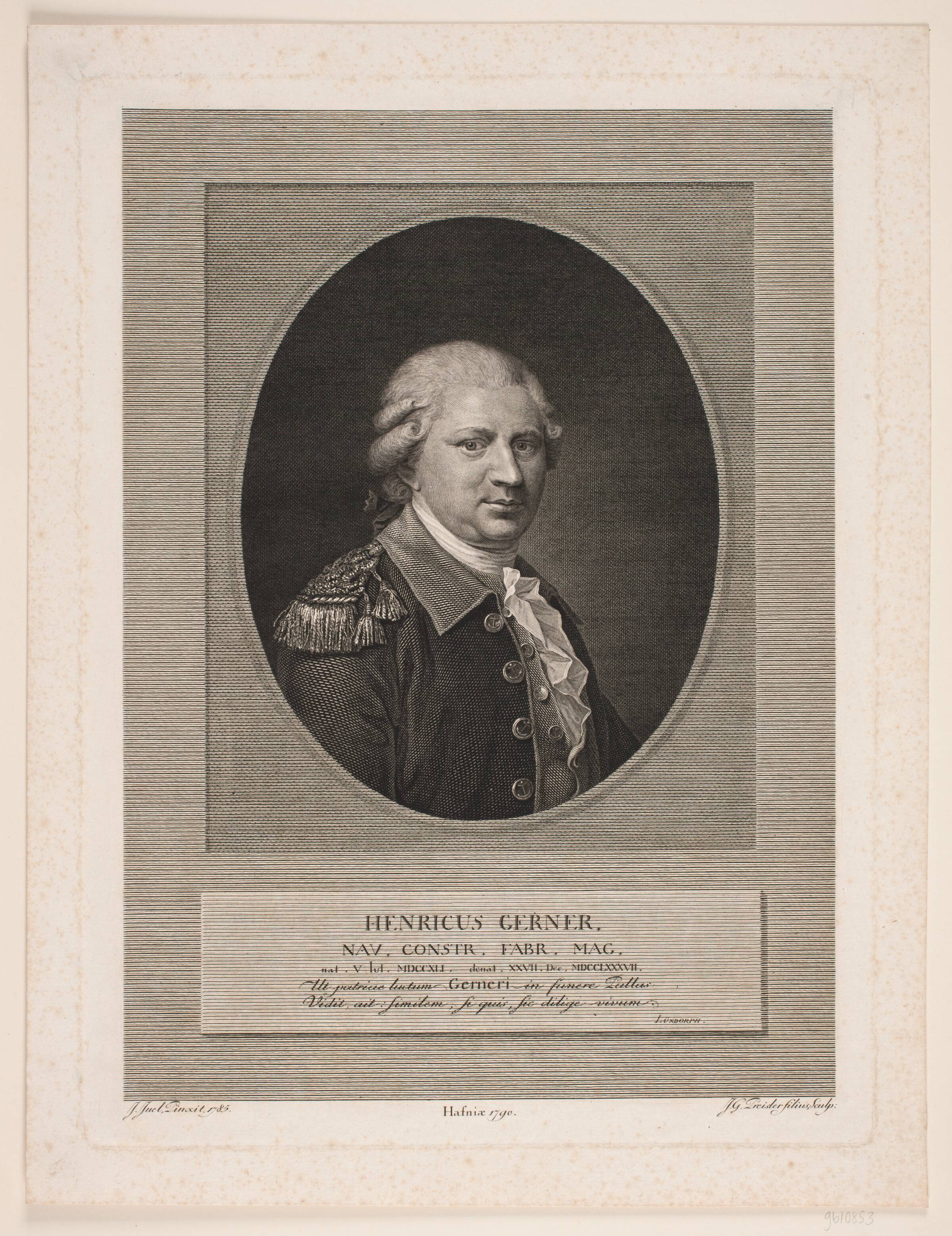 Henrik Gerner, J.G. Preisler, 1790