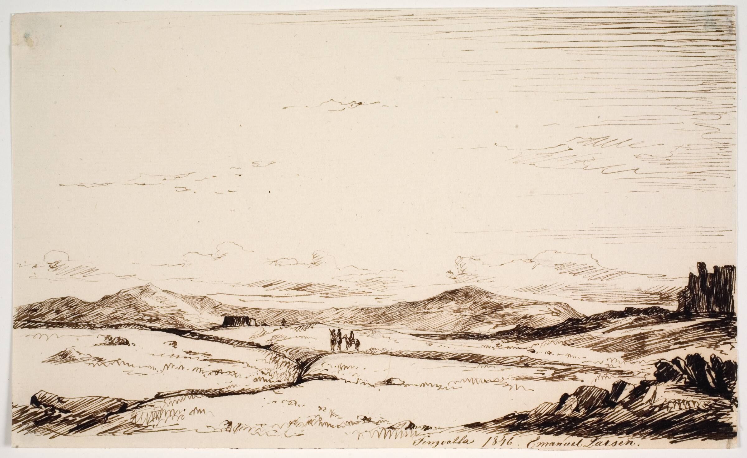 Tingvalla sletten, Emanuel Larsen, 1846
