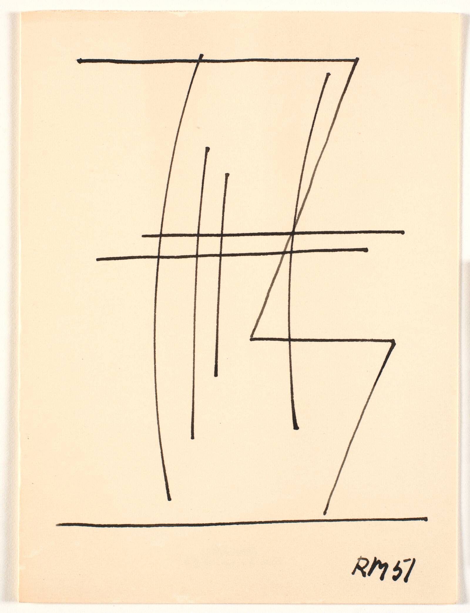 Geometrisk komposition, Richard Mortensen, 1951
