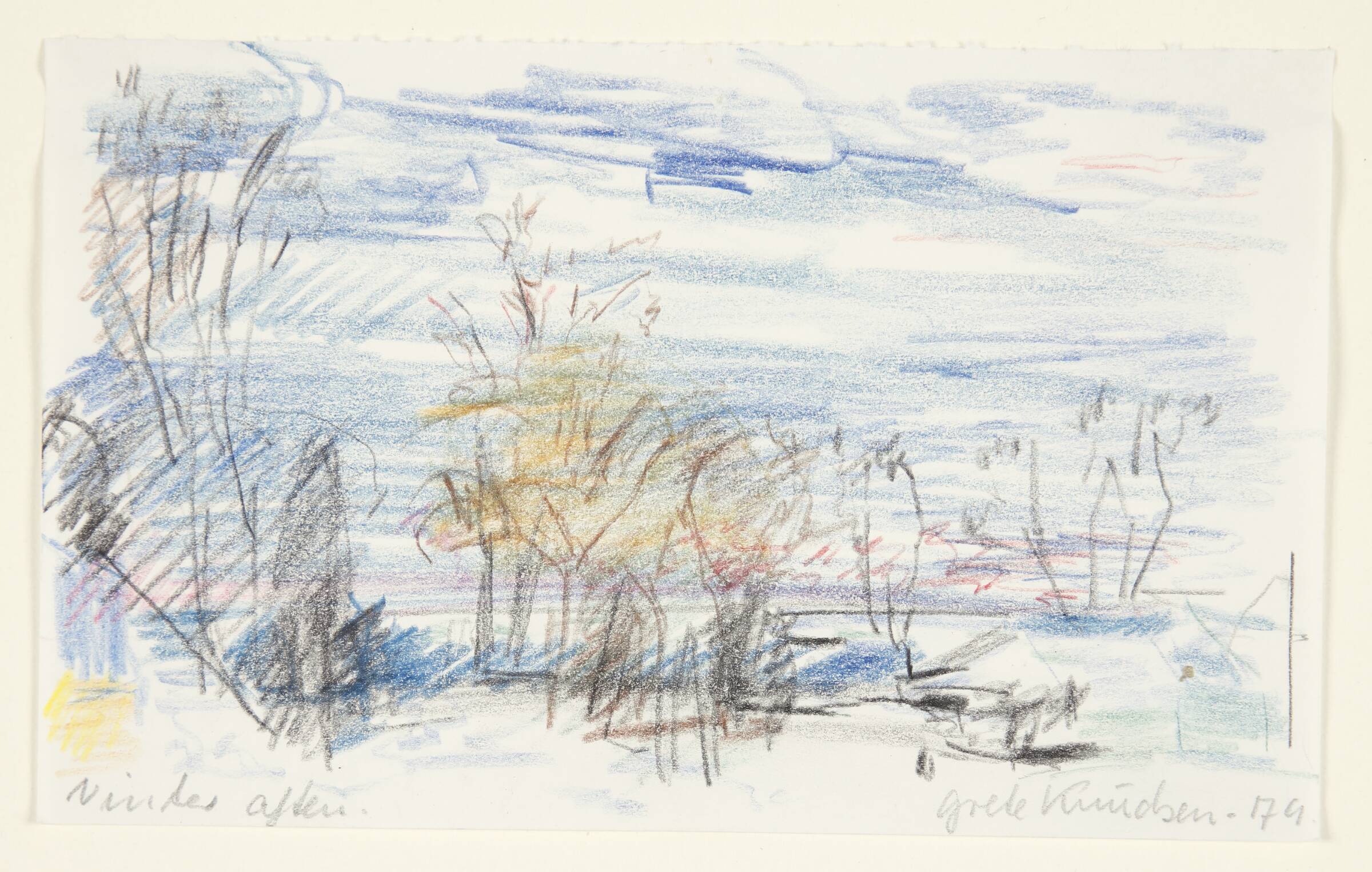 "Vinter aften", Grete Knudsen, 1979