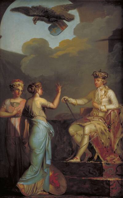 Christian VII forener den hertugelige med den kongelige del af Holsten i 1773