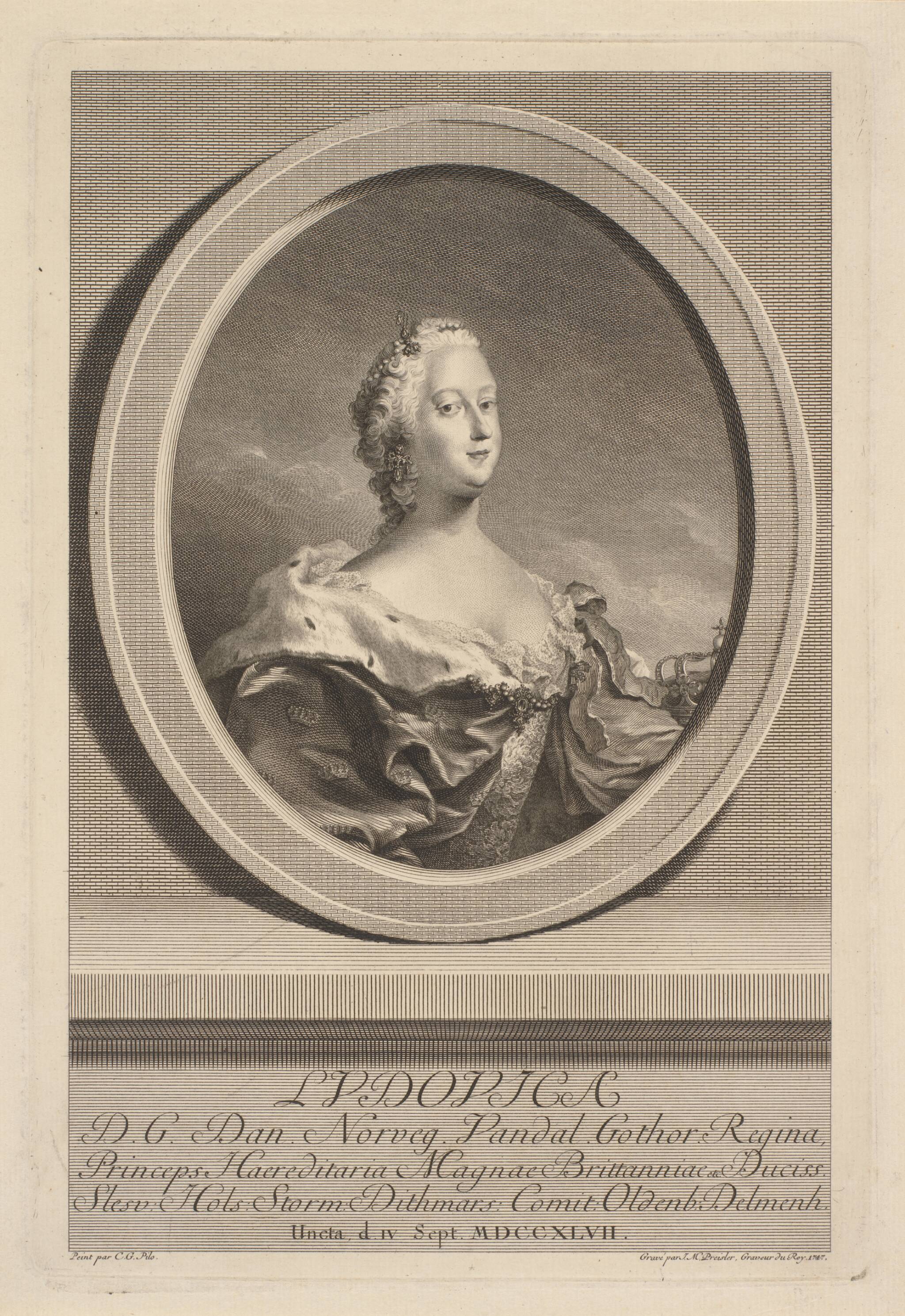Louise, 1747, Johan Martin Preisler, Pilo | Open