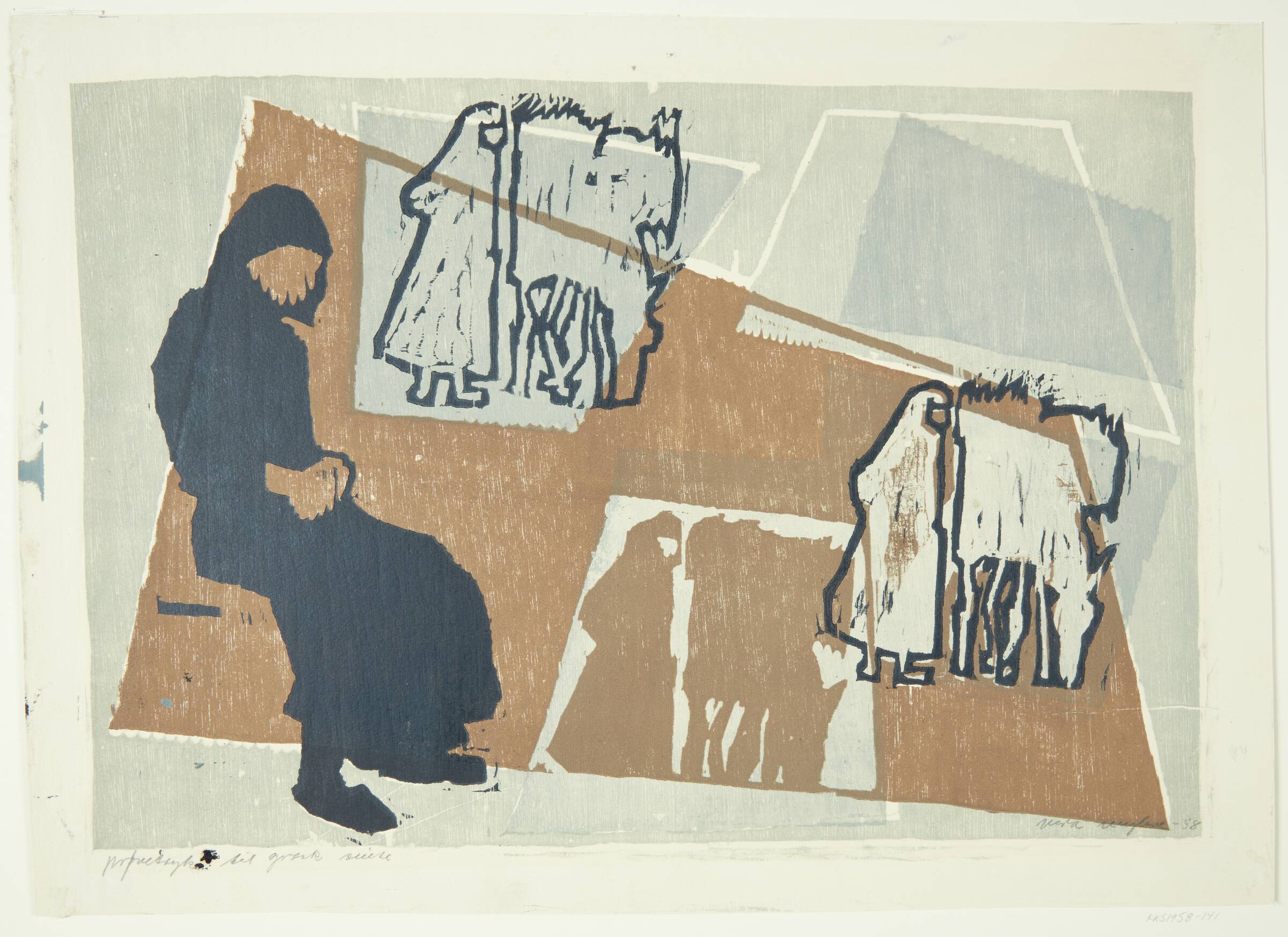 Fra serien "Græsk suite", Myhre, Vera, 1958