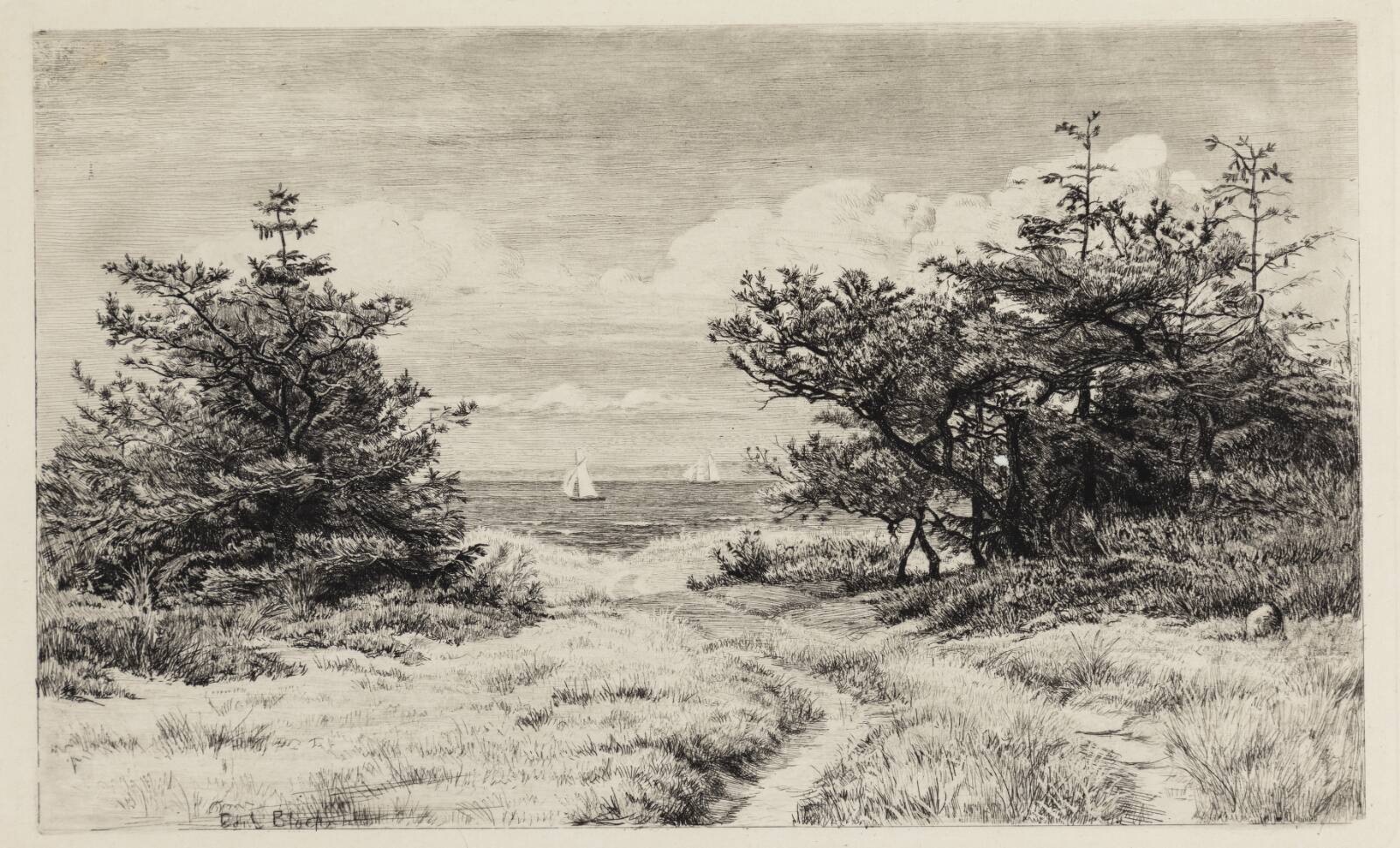 Udsigt til Havet, Carl Bloch, 1887