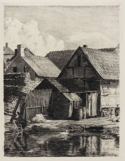 Gamle huse, fra Hellebæk