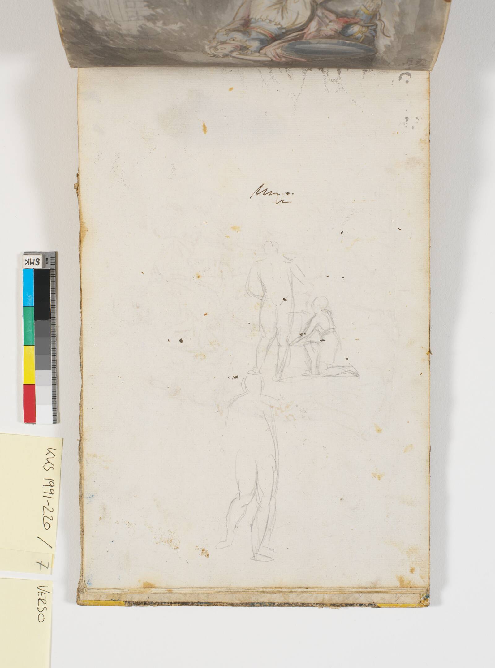 Løs blyantsskitse, C.W. Eckersberg, 1804