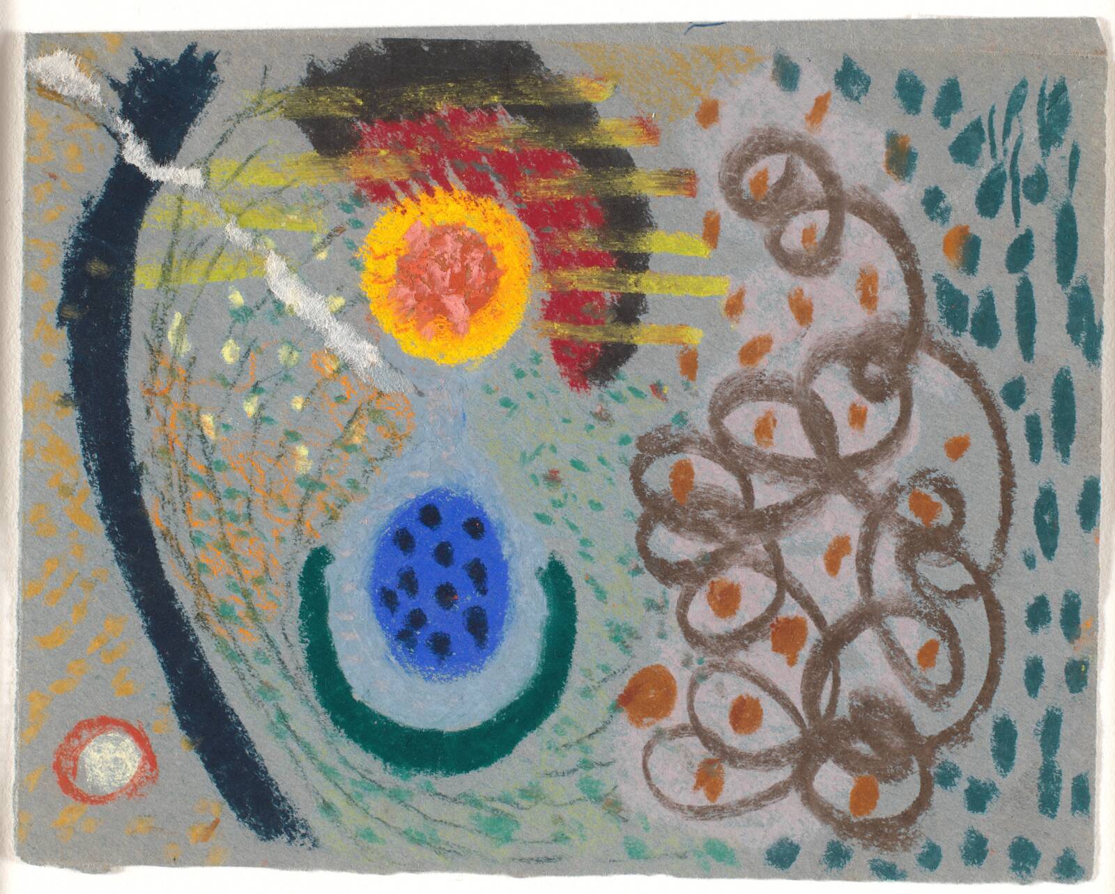 Abstrakt komposition, Sonja Ferlov Mancoba, 1937