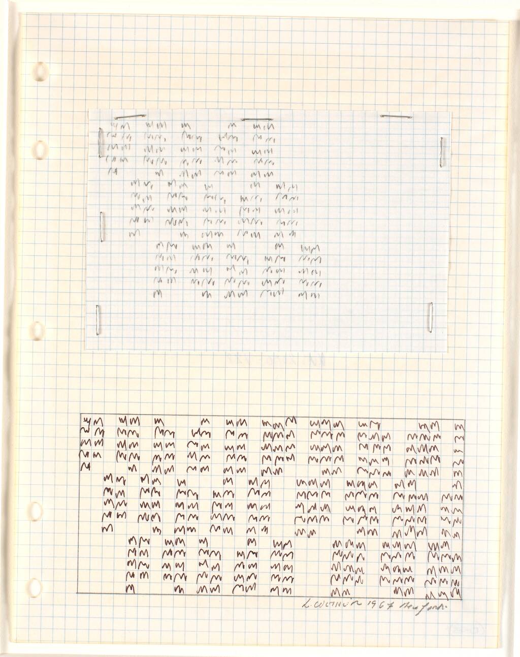 Tic Drawing by Lawrence Weiner