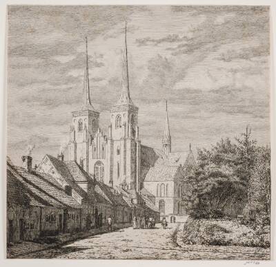 Roskilde Domkirke, set fra Sydvest
