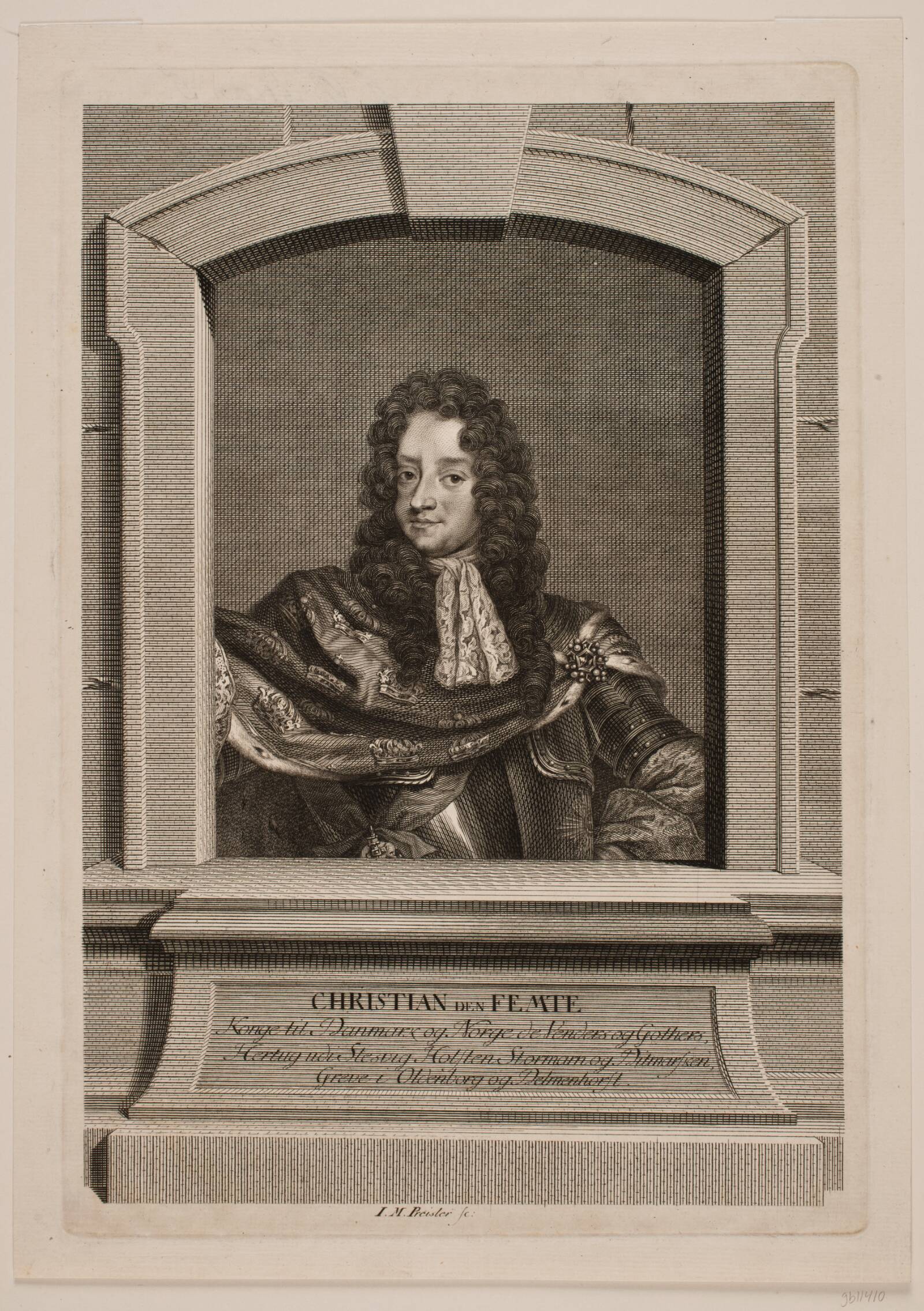 Kong Christian V, J.M. Preisler, 1768-1771