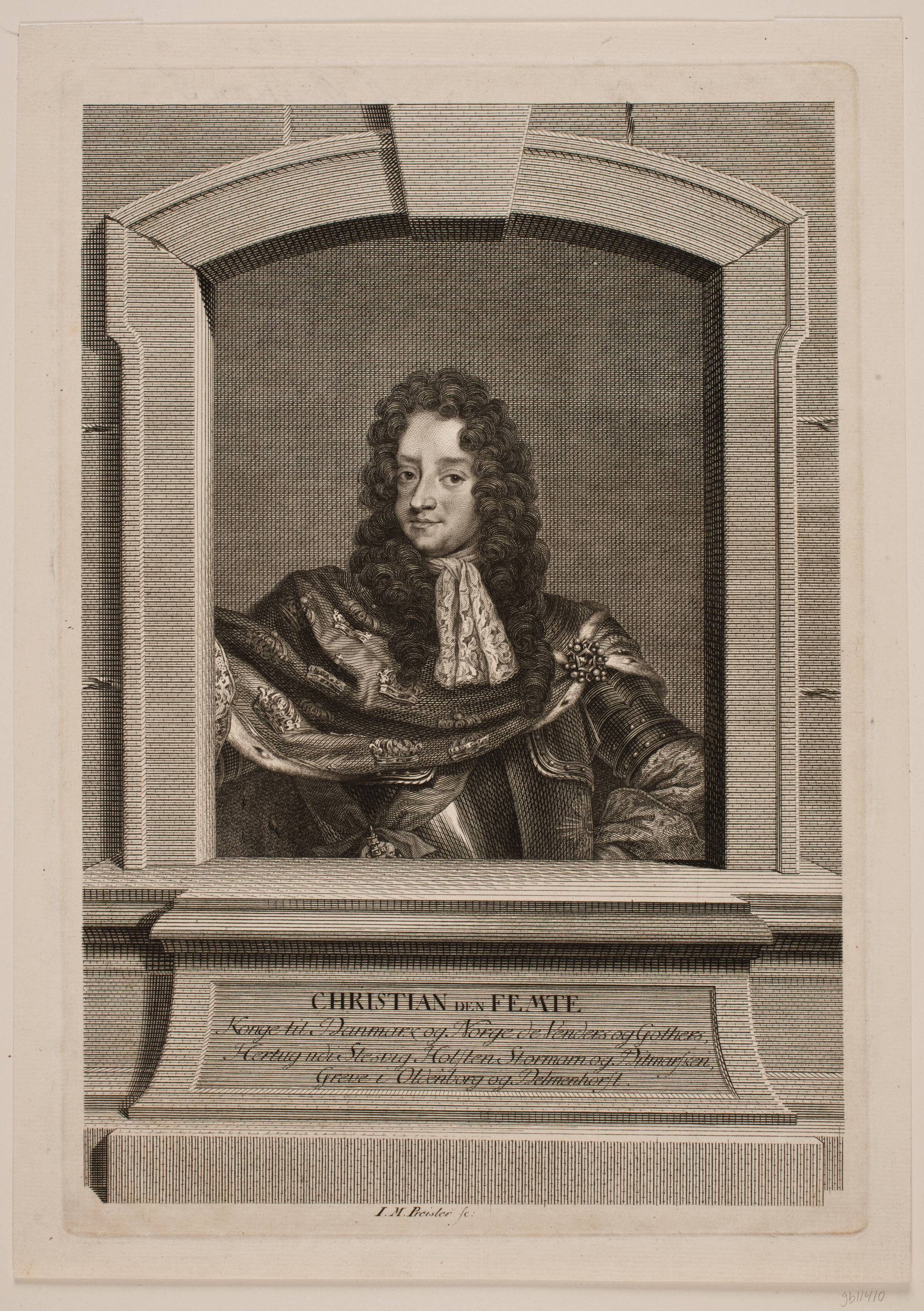 Kong Christian V, J.M. Preisler, 1768-1771