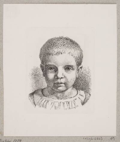 Barneportræt. Adolphine Wilhelmine Petersen