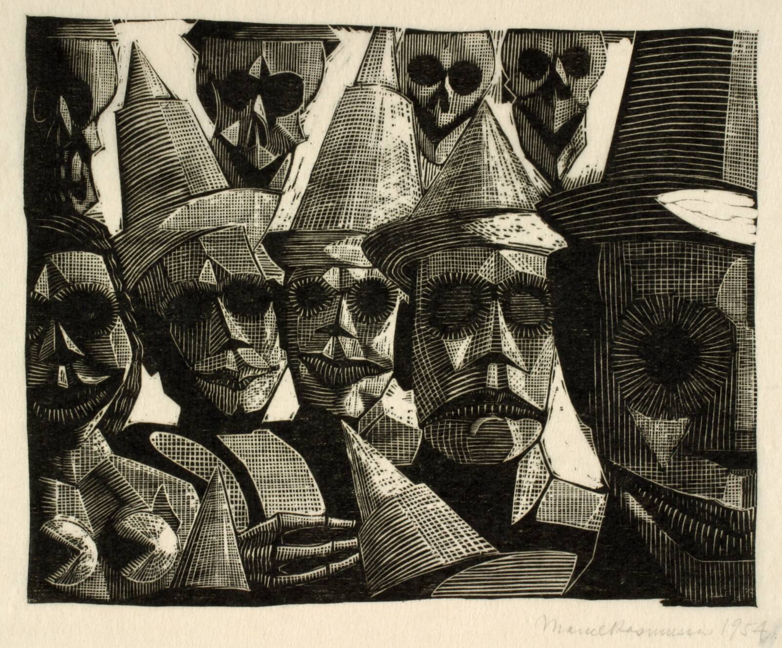 Masker, Marcel Rasmussen, 1954