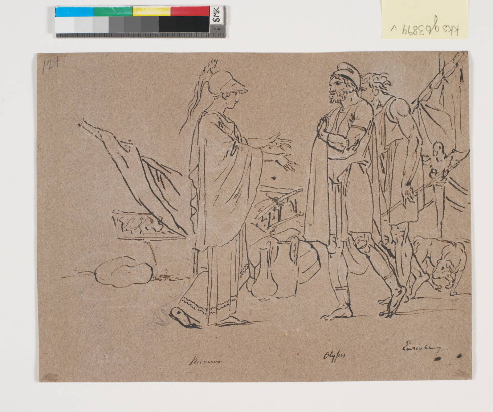 Minerva, Ulysses og Euryale, Nicolai Abildgaard, 1800-1809