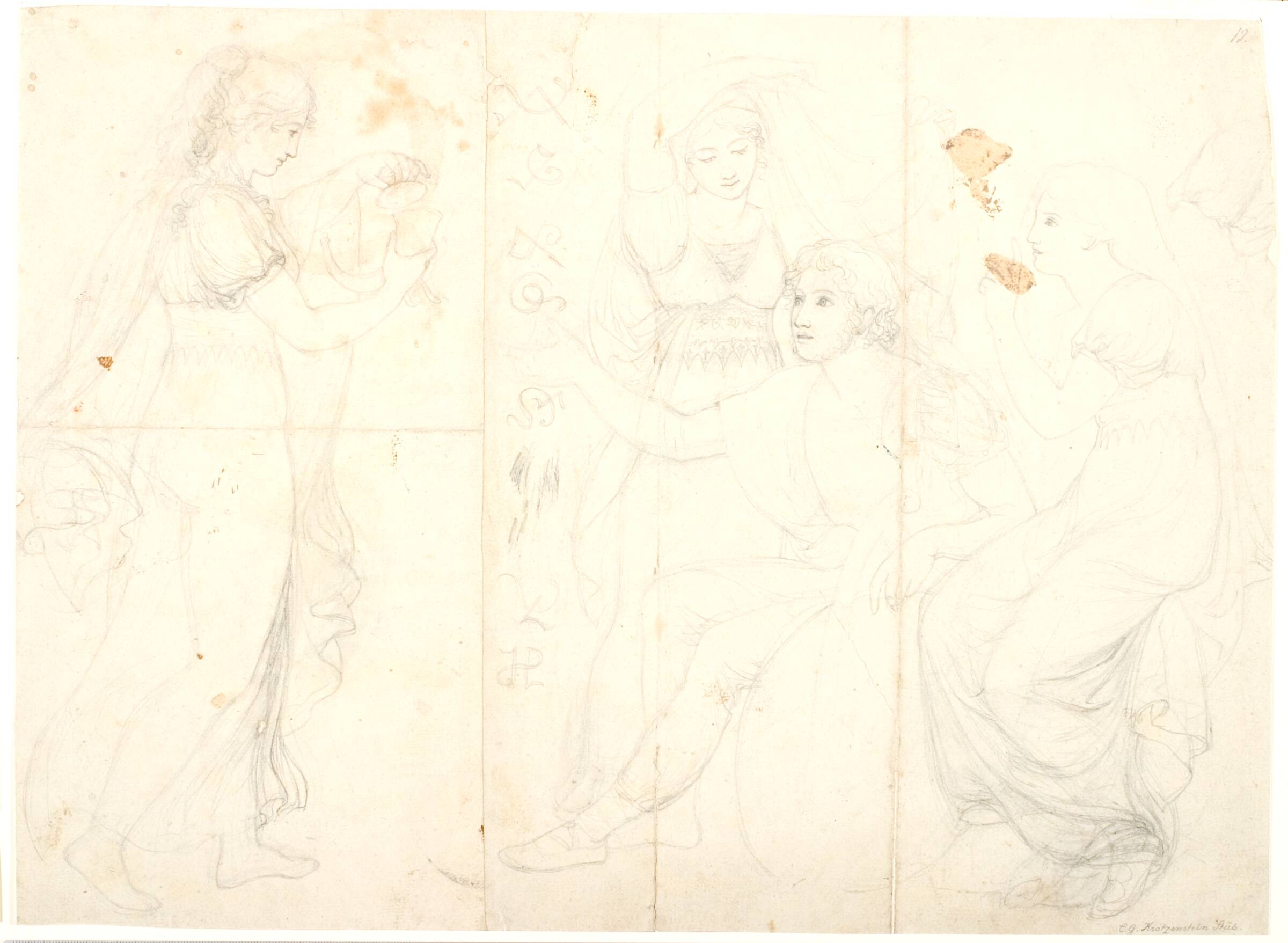 Hother og Valkyrierne, C.G. Kratzenstein Stub, 1813