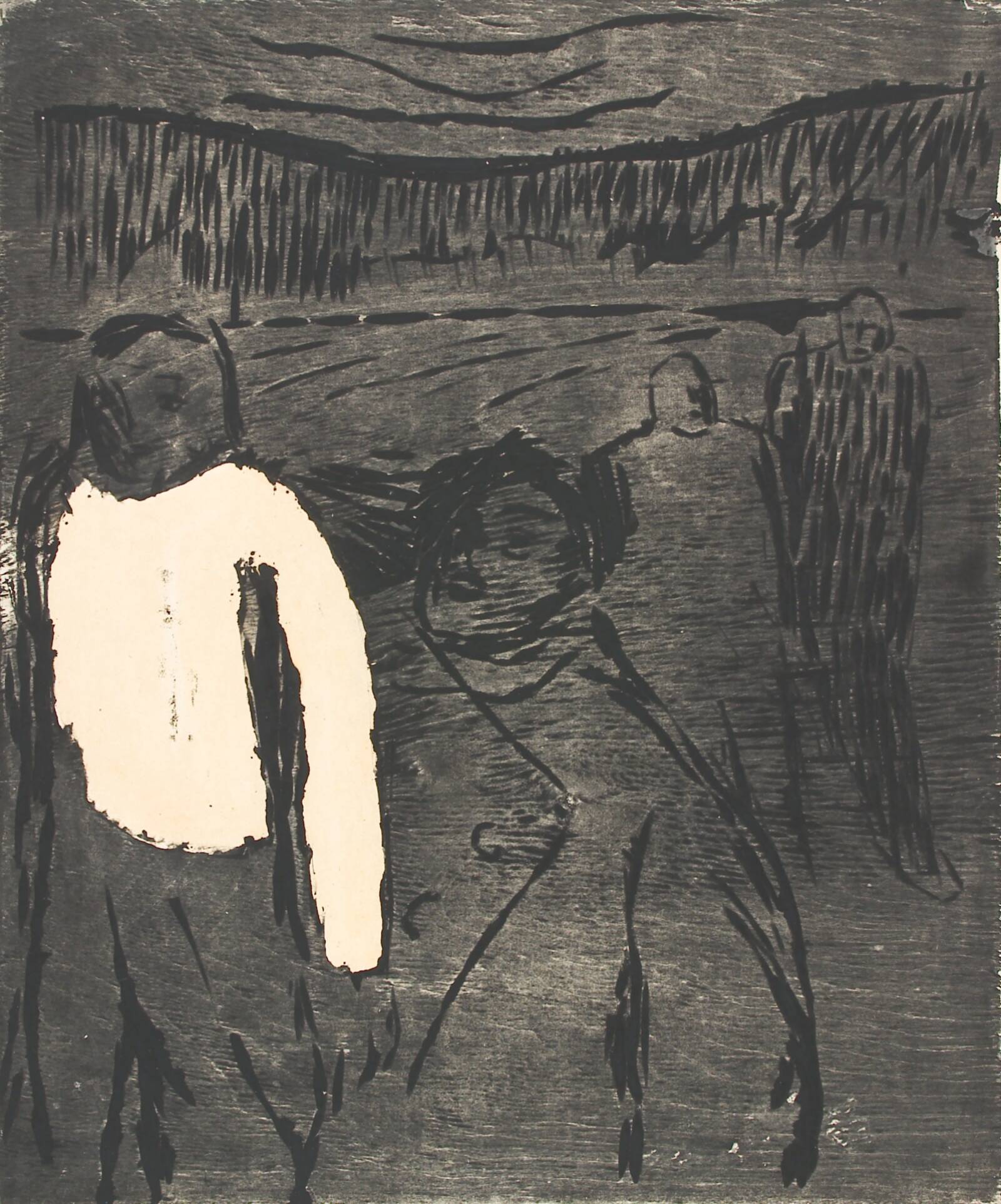 Mand med hvid skjorte, Holger J. Jensen, 1940-1943
